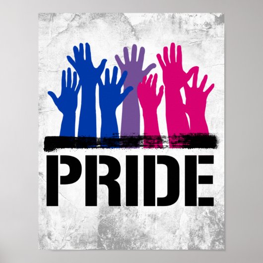 Biseksueel Samen Pride Poster (Voorkant)