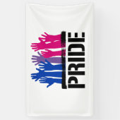 Biseksueel Samen Pride Spandoek (Verticaal)