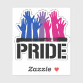 Biseksueel Samen Pride Sticker (Vel)