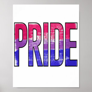 Biseksueel trots woord poster