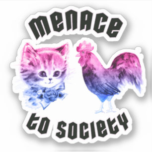 Biseksuele bedreiging voor de samenleving sticker