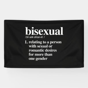 biseksuele definitie - gedefinieerde lgbtq termen  spandoek