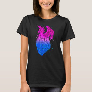 Biseksuele Ijsdraak Bi Pride Vlag Kleuren Winter S T-shirt