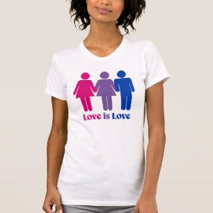 Biseksuele Liefde is Liefde Vrouwelijk T-shirt