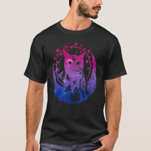 Biseksuele Maan Ruimte Kat Lgbt Gay Festival Pride T-shirt