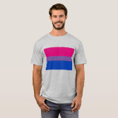 Biseksuele Pride Flag LGBTQ+ T-shirt (Voorkant volledig)