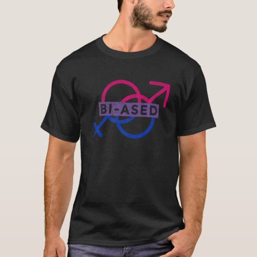 Biseksuele Pride LGBT Gebaseerd Queer Nonbinary T-shirt (Voorkant)