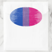  biseksuele Pride.png Ovale Sticker (Tas)