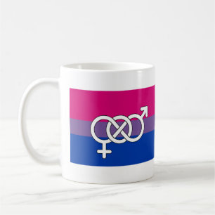 Biseksuele Pride-symbool vlag Koffiemok