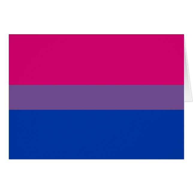 Biseksuele Pride-vlag (Voorkant Horizontaal)
