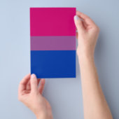 Biseksuele Pride Vlag Flyer (Hand)