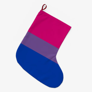 Biseksuele Pride Vlag Grote Kerstsok