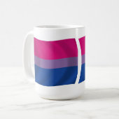 Biseksuele Pride Vlag Mok (Voorkant links)