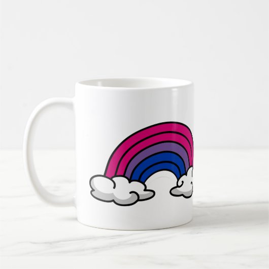 Biseksuele Regenboog van trots Koffiemok (Links)