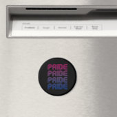 Biseksuele Retro Pride Magneet (Insitu (Vaatwasser))