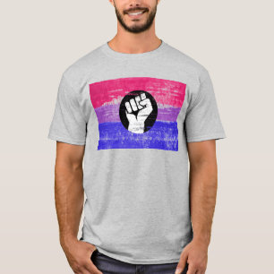 Biseksuele Stolzheid Vuist Pride T-shirt
