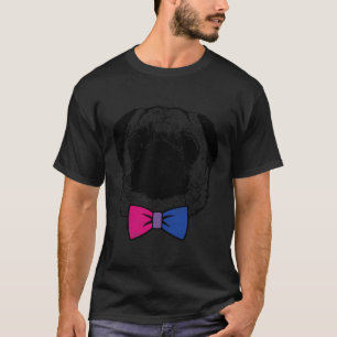 Biseksuele trots pug hond LGBT vlinderdas shirt 72