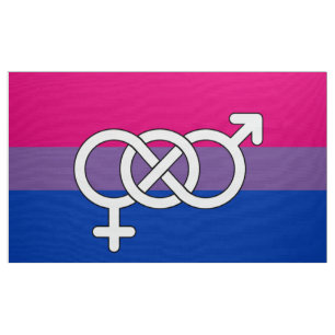 Biseksuele trots symbool vlag stof