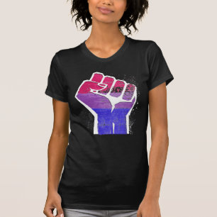 Biseksuele trots vuist t-shirt