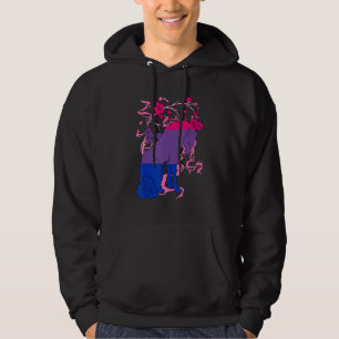 Biseksuele Vos Bloem Bi Pride Biseksualiteit LGBTQ Hoodie