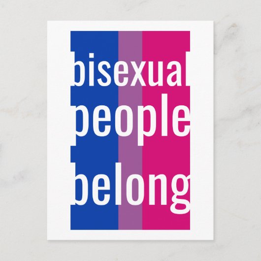 biseksuelen horen thuis briefkaart (Voorkant)