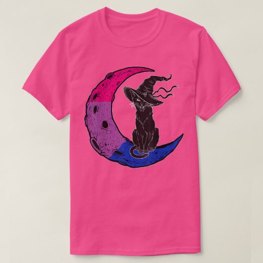 Biseual Moon Space Cat Witch Pride Halloween 572 T-shirt (Design voorkant)