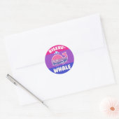 Bisexu-walvis Ronde Sticker (Envelop)