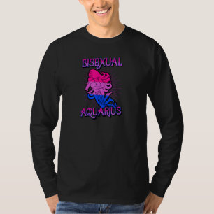 Bisexual Aquarius Zodiac Sign Birthday Horoscope L T-shirt