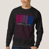 Bisexual Barcode Pride Equality Queer Aesthetic LG Trui (Voorkant)