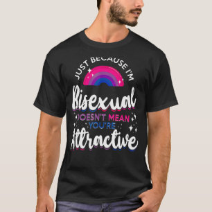 Bisexual Bi Pride Flag alleen omdat ik biseksueel T-shirt