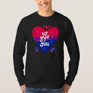 Bisexual Bi Pride Flag Heart T-shirt