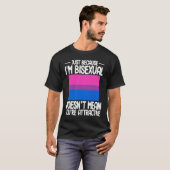 Bisexual Bi Pride Flag Just Because I'm Bisexual T-shirt (Voorkant volledig)