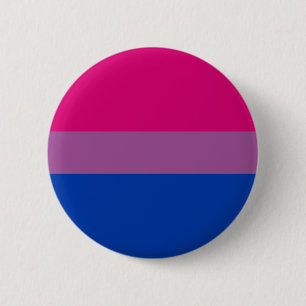 Bisexual Bi Pride Flag Paars Blue Pink Queer LGBT Ronde Button 5,7 Cm