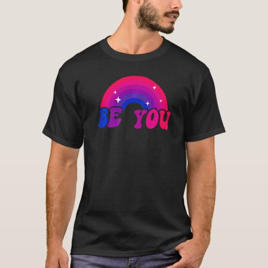 Bisexual Bi Pride Flag Rainbow BE T-shirt (Voorkant)
