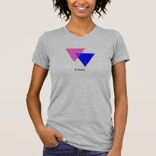 Bisexual Biangles Symbol  T-shirt van Vrouw