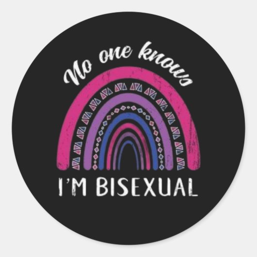 Bisexual Boho Rainbow Sticker (Devant)