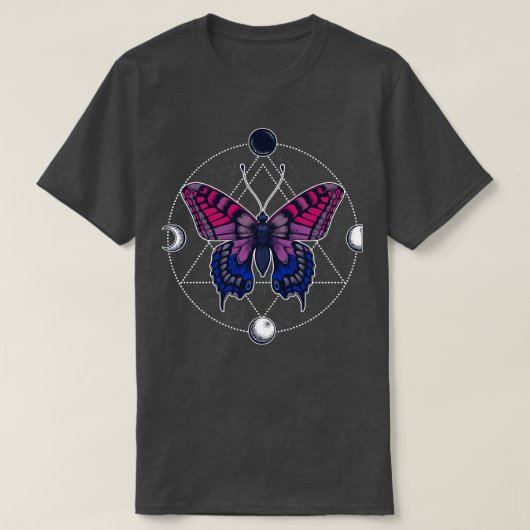 Bisexual Butterfly T-shirt (Design voorkant)