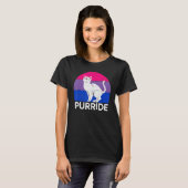 Bisexual Cat Flag Lgbtq Trans Pride Month  T-shirt (Voorkant volledig)