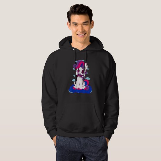 Bisexual Dragon Fire Bisexual Flag LGBT Bi Pride B Hoodie (Voorkant volledig)