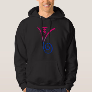 Bisexual Flag Dumo Spiritual Chakra Symbol Yoga Hoodie