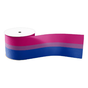 Bisexual Flag & Pride community/gender flag satin Grosgrain Lint