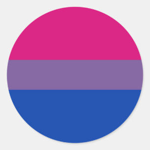Bisexual Flag Ronde Sticker