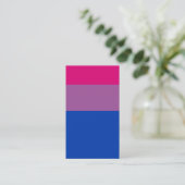 Bisexual Flag Visitekaartje (Staand voorkant)