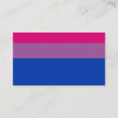Bisexual Flag Visitekaartje (Achterkant)