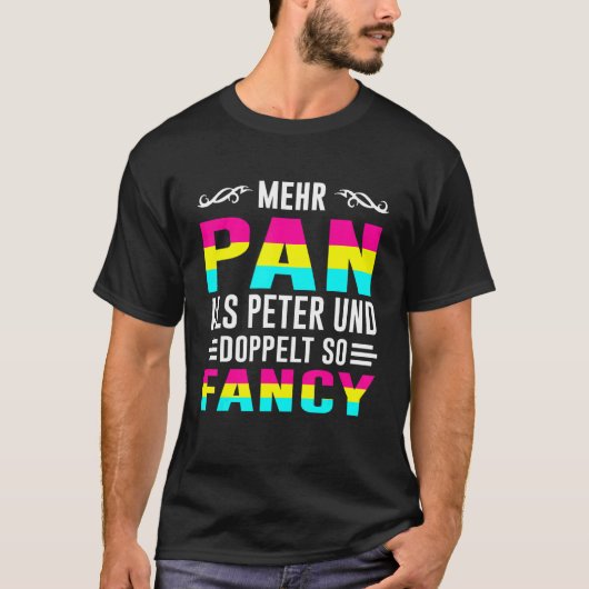 Bisexual Gay Bi Lgbtq Meer Pan dan Peter & Twice T-shirt (Voorkant)