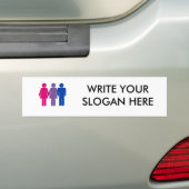 Bisexual Girl Bumpersticker (Op auto)