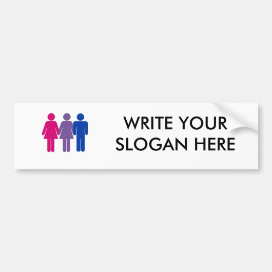 Bisexual Girl Bumpersticker (Voorkant)