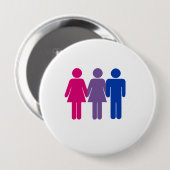 Bisexual Girl Ronde Button 4,0 Cm (Voorkant /achterkant)