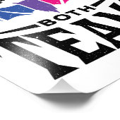 Bisexual Halloween Bat voor beide teams Foto Afdruk (Hoek)