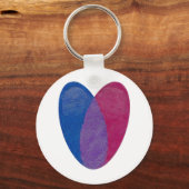 Bisexual Heart Sleutelhanger (Voorkant)